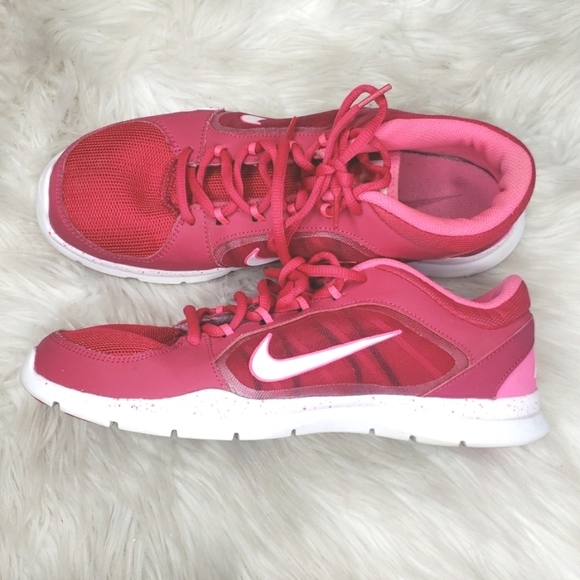 Nike Flex Trainer IV Pink/white 2014 (643083-603) Sz 10 - Picture 12 of 14